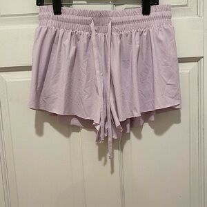 🙋‍♀️💁‍♀️Purple Athletic Shorts with Elastic Waistband
